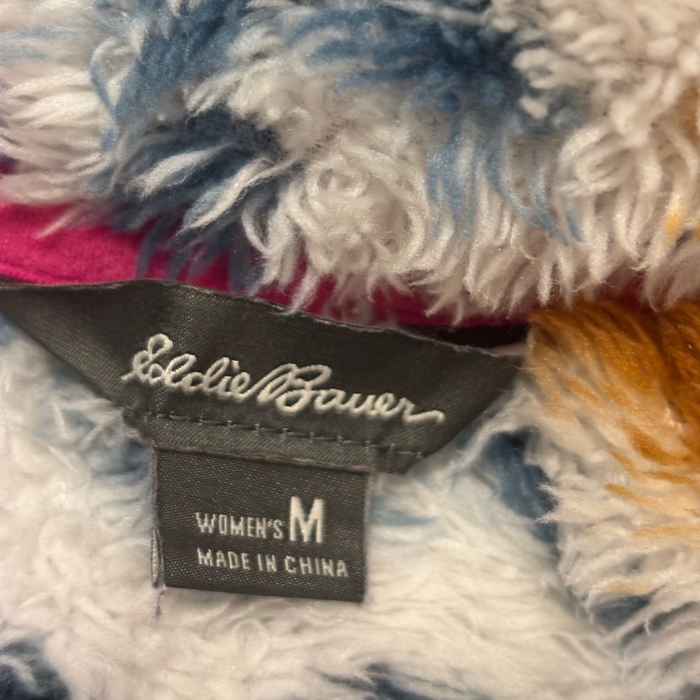Eddie Bauer Multicolor Geometric Patterned Half Zip Fleece - Picture 9 of 10
